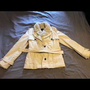 MNG suit cream color coat